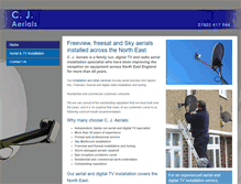 Tablet Screenshot of cjaerials-durham.co.uk
